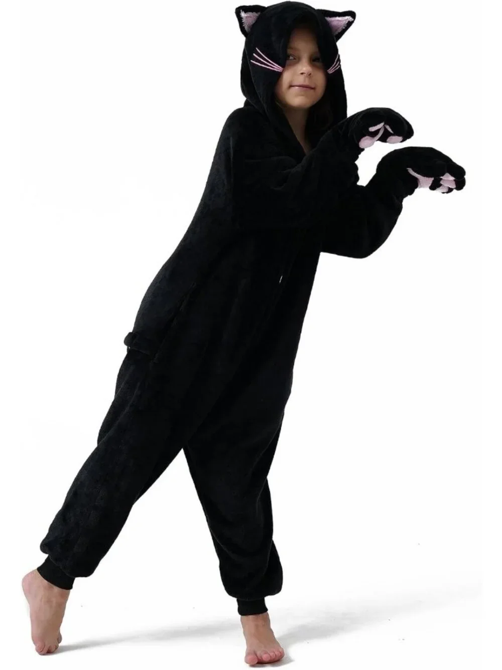 Kids Animal Onesie Costume for Halloween, Funny Cosplay Pajamas 3-14Y